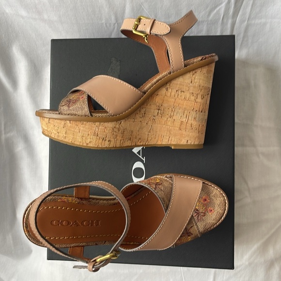 Coach Cross Wedge Sandal - Picture 2 of 7